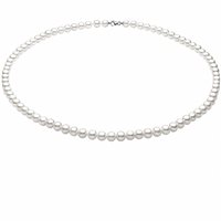 Collar Comete Mujer in Oro blanco Perla FWQ106 - FWQ106